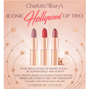 Kit de viaje Charlotte's Iconic Hollywood Lip Trio