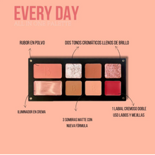 Cargar imagen en el visor de la galería, Paleta de rostro Multi-Efecto &quot;Every day&quot; All in one palette
