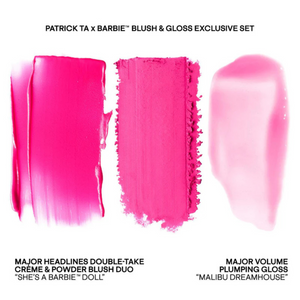 Patrick Ta x Barbie - Blush Duo and Lip Plumper Set