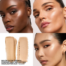 Cargar imagen en el visor de la galería, Patrick Ta Major Glow Crème &amp; Powder Light Reflecting Translucent Highlighter Duo
