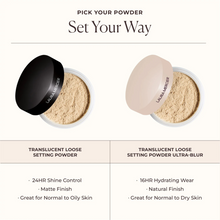 Cargar imagen en el visor de la galería, Divinely Flawless Translucent Loose Setting Powder Ultra-Blur &amp; Puff
