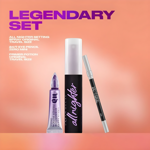 Urban Decay Set (Tamaño Viaje + 24/7 Eye Pencil Zero Mini + Primer Potion Original Tamaño Viaje + Cosmetiquera GRATIS)